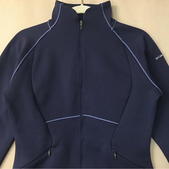 Columbia Women’s Omni-Wick Soft Shell Slim Fit Jacket in Navy. Sz M - Picture 3 of 15